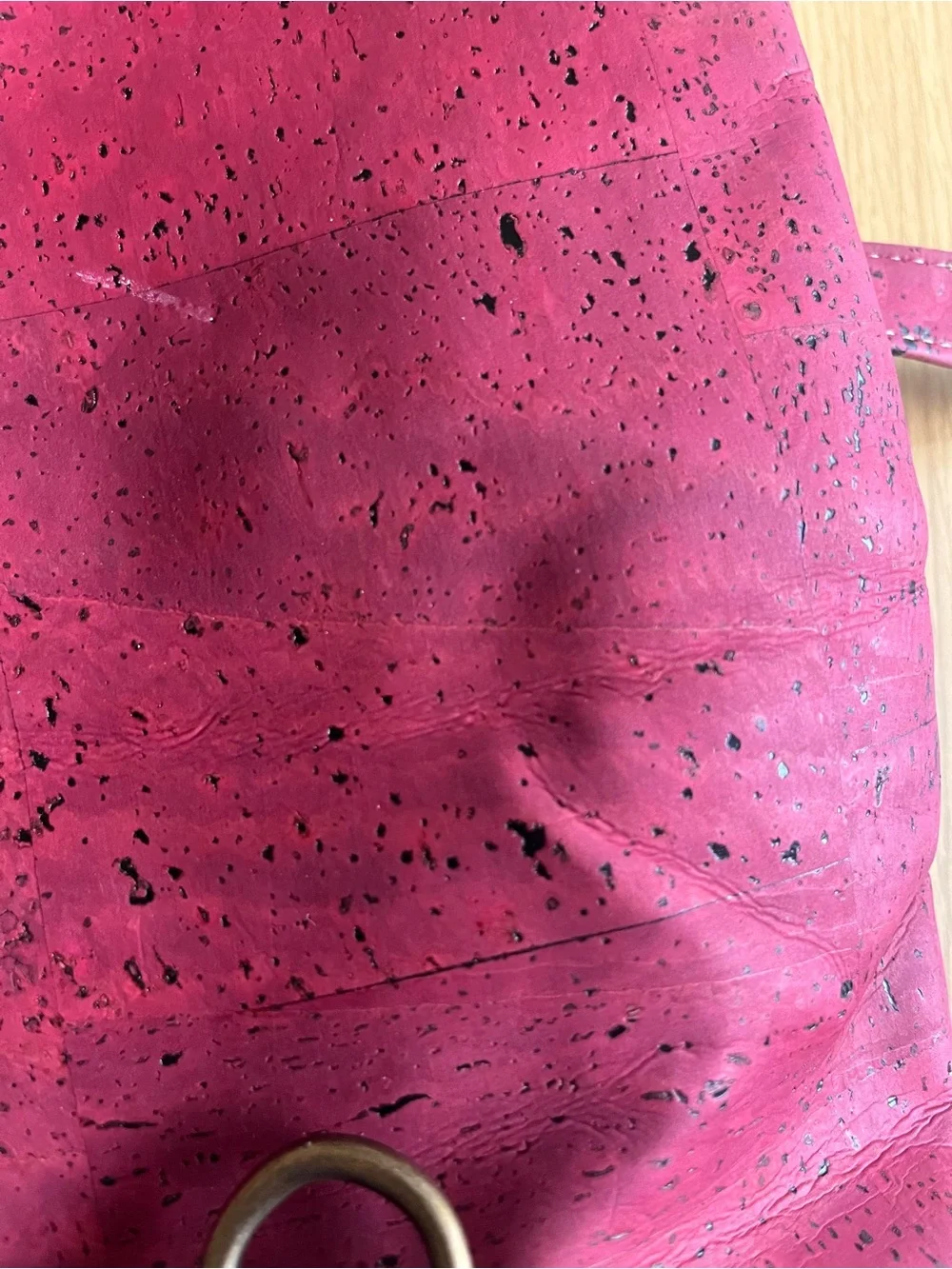 Kacaus Cork Magenta and Cork Flap Women’s Backpack Eco-Friendly